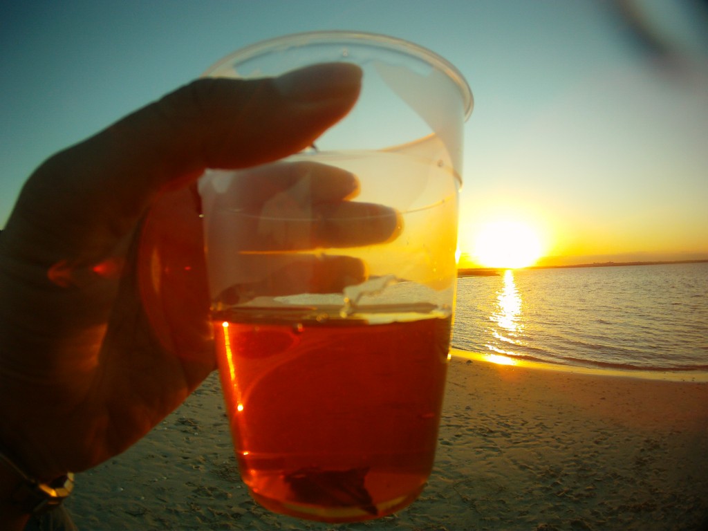 Tea By the sunset