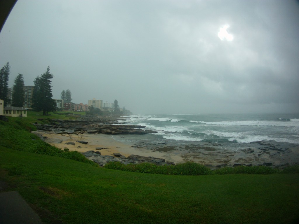 Rainy day at the beach