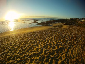 shelly beach sunrise sand